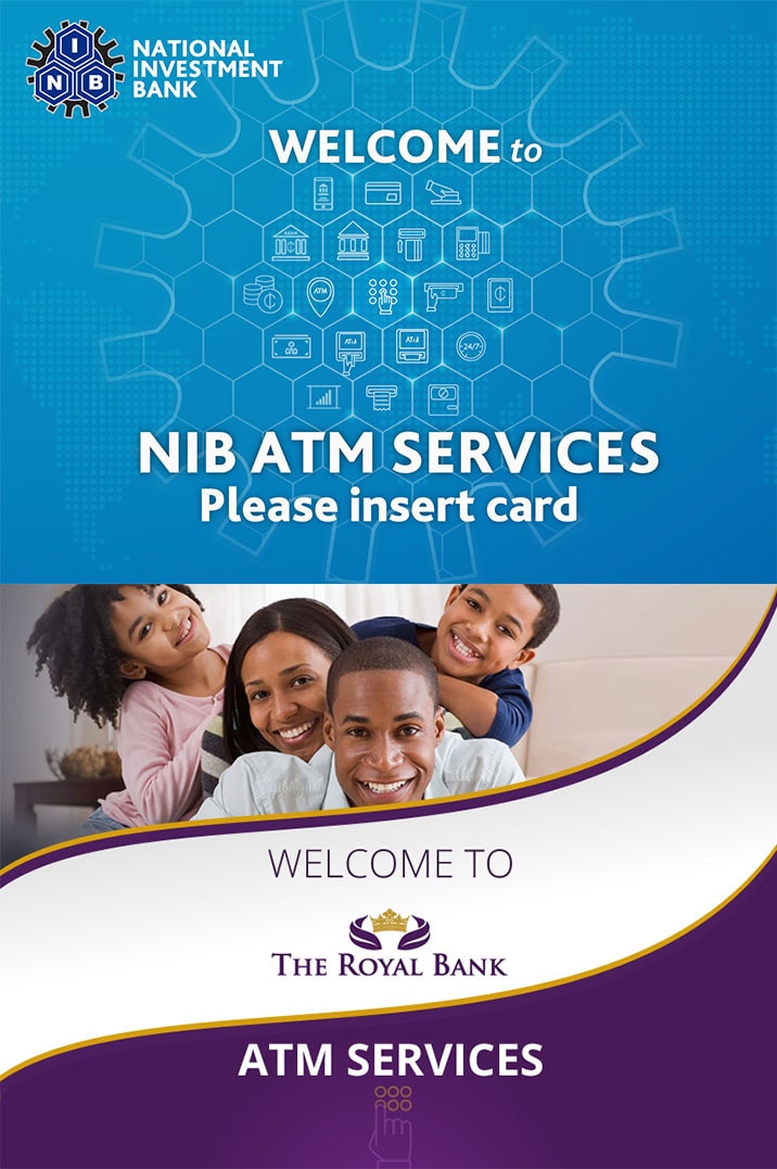 Accra - UI - Bank ATM screen designs