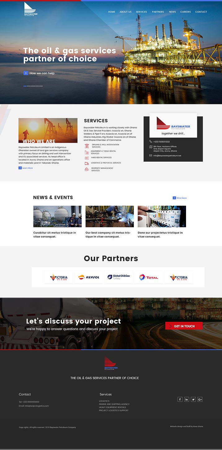 Accra - Best-practice Corporate Website development