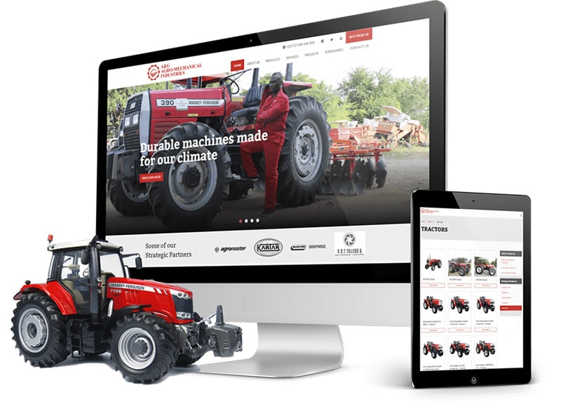 Ghana Website - Custom Web Design for an Agric giant in Ghana
