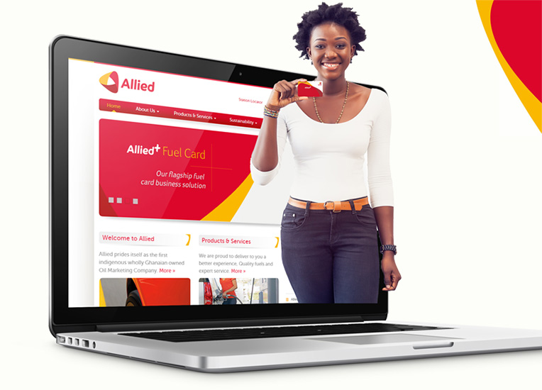 Ghana Website - Website design for an indigenous Ghanaian Oil marketing company